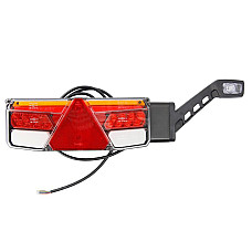 Stop spate Rear lamp R LED 12/24V with indicator with fog light reversing light with stop light parking light triangular reflector with extension arm lamp WAS 1183 W170P+W48
