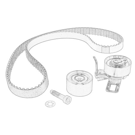 Set curea de distributie Timing set belt+ sprocket DS DS 3 DS 4 II DS 7 CITROEN BERLINGO BERLINGO/MINIVAN C3 AIRCROSS II C3 III C4 CACTUS C4 III C4 SPACETOURER C5 AIRCROSS C-ELYSEE 1.5D/1.6D/2.0D 05.15- OE FORD 2191055