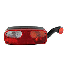 Stop spate Rear lamp R ECOPOINT I LED 24V with stop light parking light triangular reflector with extension arm lamp LED position lights ASPOCK A25-2610-707