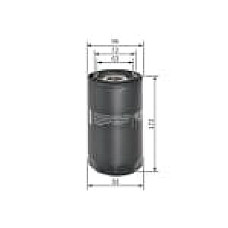 Filtru ulei Oil filter filet DAF CF CF 65 LF LF 45 LF 55 IVECO CROSSWAY EUROCARGO I-III EUROCARGO IV EUROCARGO V MAGIRUS URBANWAY SCANIA LPGRS AVIA D-LINE BE110C-PX-7239 09.00- BOSCH F 026 407 101