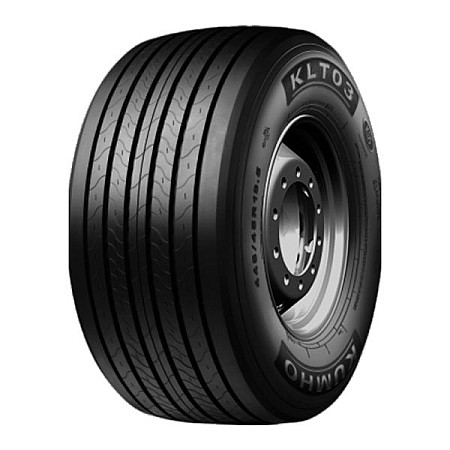 Anvelopa semiremorca LKW 2220033 KLT03 KUMHO Truck tyre Long distance Semi-trailer 3PMSF 160K labels: fuel efficiency class - C wet grip class - B rolling noise and resistance measuring class - 73 dB B snow grip - KUMHO 385/65R22.5 CKU KLT03