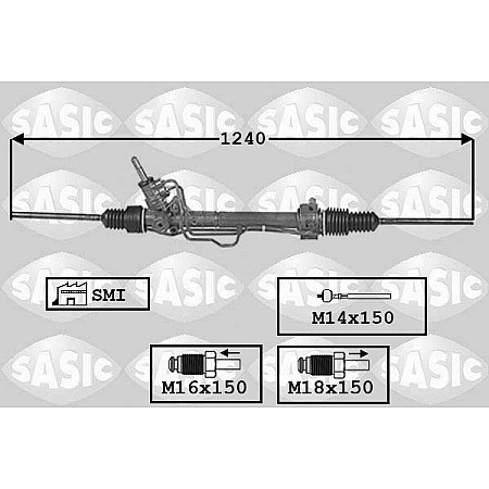 Caseta directie -asistata de transport de inimi TRAFIC RENAULT nou SASIC SAS7006122