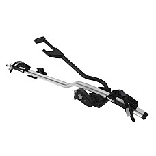 Suport bicicleta, portbagaj pavilon Roof bike holder ProRide type: bike roof racks Black/Silver bike mounting: for wheels and frame no. of bicycles: 1 THULE THU 598
