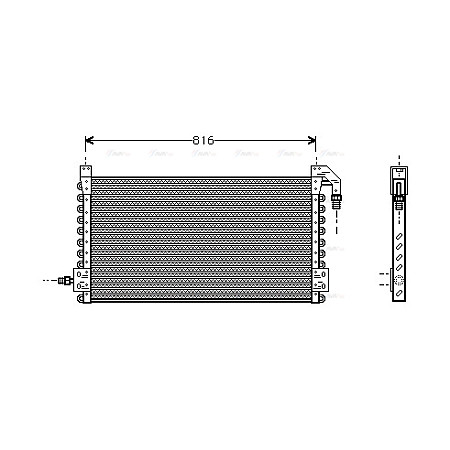 Condensator, climatizare Condensator A/C 842x359x24 VOLVO FH12 FL10 08.93- HIGHWAY 40057001HW