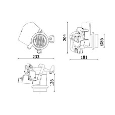 Radiator, recirculare gaze de esapament EGR module module with radiator AUDI A1 SEAT IBIZA IV IBIZA IV SC IBIZA IV ST VW POLO POLO V 1.0/1.6D/1.8 11.14- MAHLE CE 40 000P