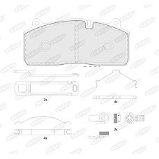 Set placute de frana HALDEX BERAL BCV29274TK