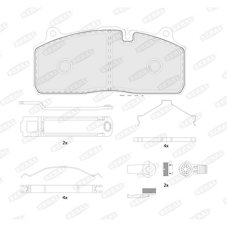 Set placute de frana HALDEX BERAL BCV29274TK
