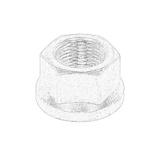 Piulita roata Wheel nut M20x15 JOHN DEERE 2054 3200 3215 3220 3400 3420 3800 5083E 5093E 5415 2WD 5415 4WD 5425 5615 2WD 5615 4WD 5625 5715 5725 6090M 6100M 6110M 6110R 6120M OE JOHN DEERE 14M7499-JD