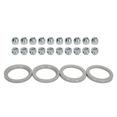 Trusa de montare a jantei de aliaj Fitting kit M 72x541 N M12x15 K19 OPEN 1 kit / 4 wheels - B/N qty 20 MAK MAK 8000000728