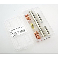 Accesorii si materiale pentru sudare Service parts kit 1mm box intended use: for welding steel welding clamp MIG 15 IDEAL MIGBOX15/FE/1.0