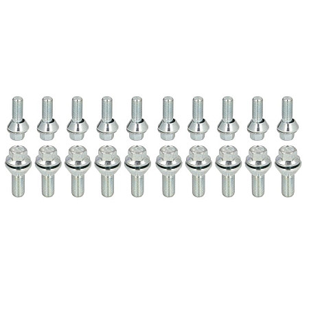 Trusa de montare a jantei de aliaj Fitting kit BOLT-KIT BV M 14x15x27 K17 1 kit / 4 wheels - B/N qty 20 MAK MAK 8000000919