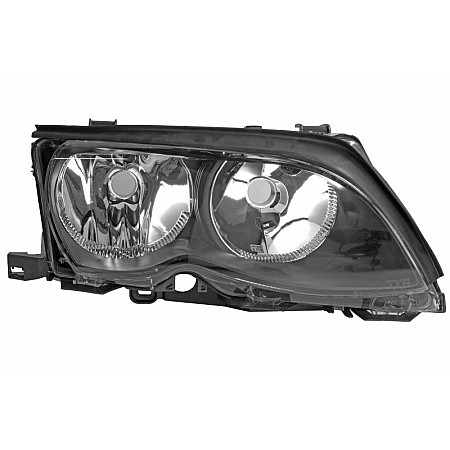 Far Lampa frontala Dreapta H7/H7 electric cu motor culoare insert: negru BMW 3 E46 TYC TYC 20-0321-01-2
