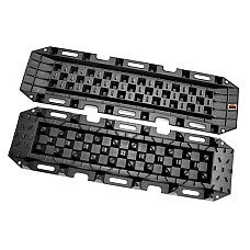 Dispozitiv de ridicare zestaw dwoch trapow plastikowych do piachu i blota. Kolor: czarny Wymiary:  119x34cm DRAGON WINCH DWTRAPBLACK