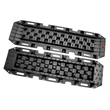 Dispozitiv de ridicare zestaw dwoch trapow plastikowych do piachu i blota. Kolor: czarny Wymiary:  119x34cm DRAGON WINCH DWTRAPBLACK