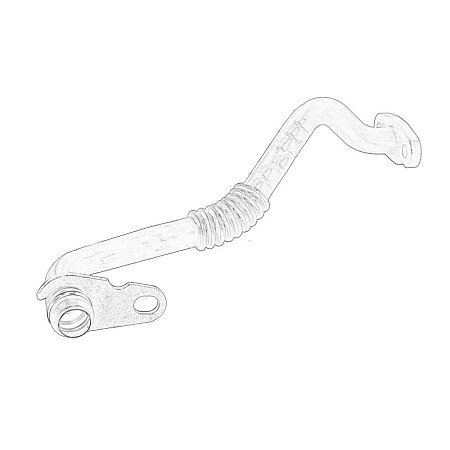 Furtun, alimentare aer Furtunul de ungere a turcochargerului FORD TRANSIT 2.4D 03.04-05.06 OE FORD 1327534