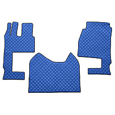 Covor compartiment picioare F-CORE pe intregul etaj scaun pasager convertibil cantitate in set 3 szt. material - piele matlasata eko culoare - albastru cabina lata 250 cm MERCEDES ACTROS MP4 / MP5 07.11- F-CORE F-CORE FL04 BLUE