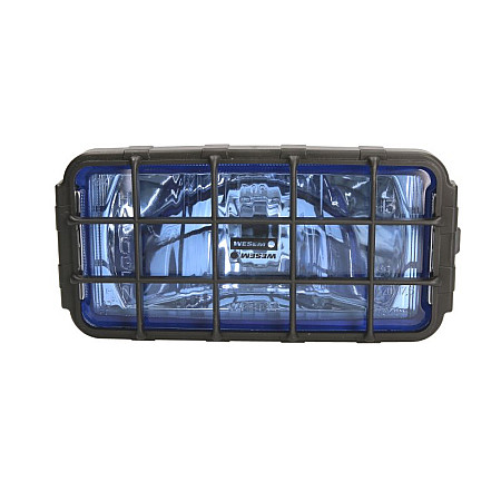 Far faza lunga Universal headlamp L/R long-range H3 12/24V width 182mm height 86mm blue metal chrome cable 0.15 m grid WESEM HP4.18499.01