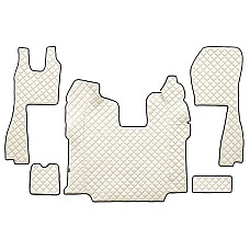 Covor compartiment picioare F-CORE pe intregul etaj cantitate in set 5 szt. material - piele matlasata eko culoare - sampanie scaune standard - nu RECARO transmisie automata SCANIA LPGRS PGR 01.10- F-CORE F-CORE FL10 CHAMP