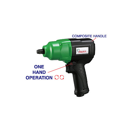 "Pistol de impact Pistol pneumatica de impact 1/2"" cuplu Max 1085 Nm 8000 rpm Greutate 23 kg" HANS 84118