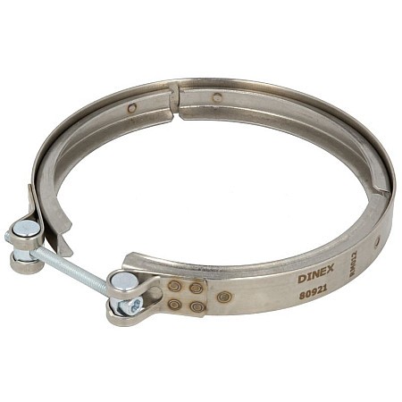 Colier, sistem de esapament Clema de esapament 151mm-127mm aluminiu VOLVO B12 FH D13A400-TD123ES 01.92- DINEX DIN80921