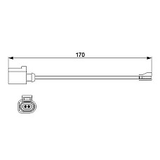 Senzor de avertizare,uzura placute de frana Senzor uzura placute frana Fata cantitate per impachetare: 1buc AUDI A3 A3 ALLSTREET Q2 Q3 TT CUPRA FORMENTOR LEON LEON SPORTSTOURER SEAT ATECA LEON LEON SC 1.0-2.0D 04.12- BOSCH 1 987 474 512