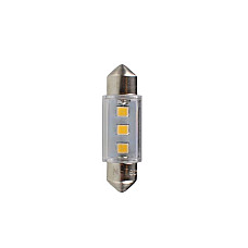 Bec incandescent LED light bulb LED 2pcs C5W 12V max. 05W light colour white socket type SV85-8 length: 36mm no road approval for vehicles without CAN-Bus M-TECH LB090W