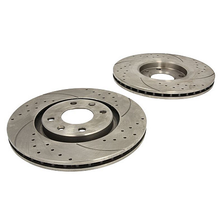 Disc frana de performanta High efficiency brake discs 2 buc SPEEDMAX Cut Driled fata L R diametru exterior 283 mm grosime 22 fits CITROEN XANTIA XSARA 18 20D 0393 0805 5201 01 0638PTUOTUV