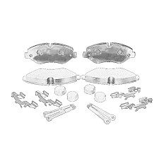 Set placute de frana Fata IVECO DAILY III DAILY IV DAILY V DAILY VI 2.3D-Electric 09.02- OE IVECO 42561355