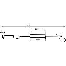 Toba esapamet intermediara Toba esapament Mijloc EURO 5 MERCEDES SPRINTER 35-T B906 SPRINTER 3-T B906 SPRINTER 46-T B906 SPRINTER 5-T B906 OM642.896-OM651.957 06.06- DINEX DIN54308