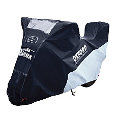 Husa motocicleta OXFORD RAINEX culoare negru gri marimea M prelata loc pentru portbagaj CV506