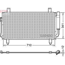 Condensator, climatizare A/C condenser with dryer MITSUBISHI OUTLANDER III 2.0/2.0H/2.2D 08.12- DENSO DCN45006