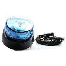 Girofar Rotating beacon blue LED magnetic fixing one program plug spiral cable length 3m WAS 867.1 W126