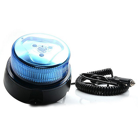 Girofar Rotating beacon blue LED magnetic fixing one program plug spiral cable length 3m WAS 867.1 W126
