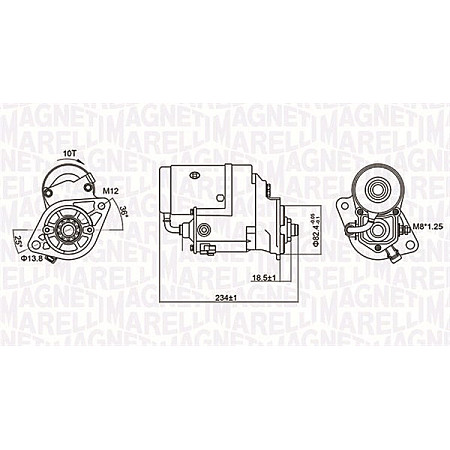 Electromotor 12V 22kW TOYOTA 4 RUNNER III DYNA HIACE IV HIACE V LAND CRUISER LAND CRUISER PRADO 2.5D/3.0D 05.93- MAGNETI MARELLI 063721154010