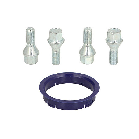 Trusa de montare a jantei de aliaj Fitting kit FZ06 63.3-58.1 B C19B24 60 cone M12x125 L24 1 kit / 1 wheel - 4 holes ITWHEELS ITW49049
