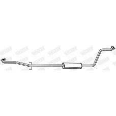 Toba esapamet intermediara Sistem de evacuare a amortizorului TOYOTA YARIS 1.3 04.02-09.05 WALKER WALK24181