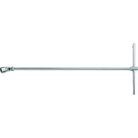Cheie tubulara pivotant Tip T dimensiune metrica: 10 mm lungime: 450mm maner: glisant / metal / tip T TOPTUL CTKA1210