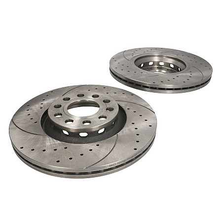 Disc frana de performanta High-efficiency brake disc SPEEDMAX Ventilated Cut-Drilled front  L/R outer diameter 312 mm thickness 25 mm 2pcs AUDI A4 B6 A4 B7 A6 C5 SEAT EXEO 1.8-4.2 08.96-05.13 SPEEDMAX 5201-01-1052PTUOTUV