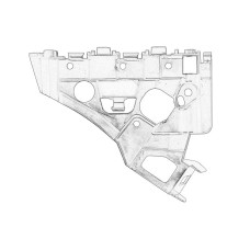 Suport, bara protectie Ghid bara de protectie Fata Dreapta latura plastic OPEL ASTRA J ASTRA J GTC 1.3D-2.0D 09.09- OE OPEL 13368873
