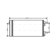 Condensator, climatizare A/C condenser with dryer CITROEN JUMPER II FIAT DUCATO PEUGEOT BOXER 2.0D-3.0D 04.06- AVA COOLING CNA5246D AVA