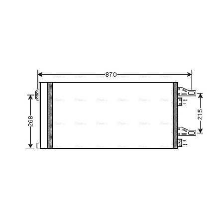 Condensator, climatizare A/C condenser with dryer CITROEN JUMPER II FIAT DUCATO PEUGEOT BOXER 2.0D-3.0D 04.06- AVA COOLING CNA5246D AVA