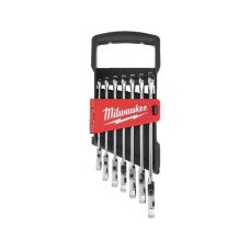 Chei Set of wrenches combination / ratchet flexible with a ratchet Hexagonal metric size: 10 12 13 14 15 16 17 8 mm MILWAUKEE 4932478557