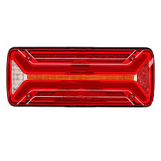 Stop spate Rear lamp R ECOLED II LED 10/30V with indicator with fog light reversing light with stop light parking light triangular reflector dynamic indicator connector: 4x 2PIN/ASS2 7PIN ASPOCK A25-4120-011