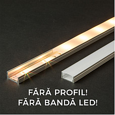 Ecran opal pt. profil aluminiu LED - 2000 mm