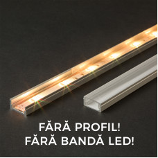 Ecran transparent pt. profil aluminiu LED - 1000 mm