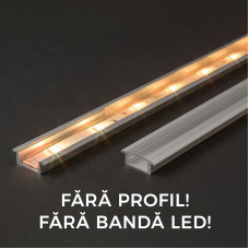 Ecran transparent pt. profil aluminiu LED - 1000 mm