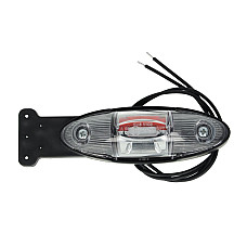 Lampa gabarit Outline marker lights L red/white LED 12/24V with a hinge WAS 818L/II W105
