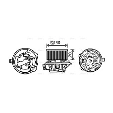 Electromotor, ventilatie interioara Suflanta de aer  CITROEN C5 I C5/KOMBI 1.8-3.0 03.01-08.04 AVA COOLING CN8289 AVA