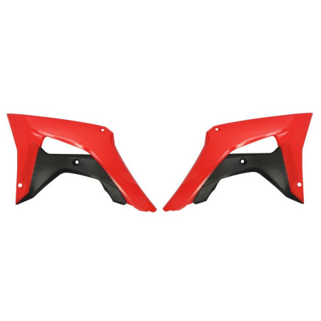 Kituri de plastic Radiator covers colour Black/Red HONDA CRF 250/450 2017-2021 CEMOTO 8414800008 CEM