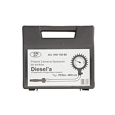 Echipament intretinere motor PINDUR Probnik cisnienia sprezania do silnikow Diesela z manometrem PCSm40. W zestawie adaptery 2s 8s 6s 36s 49s PINDUR HP910 150 00